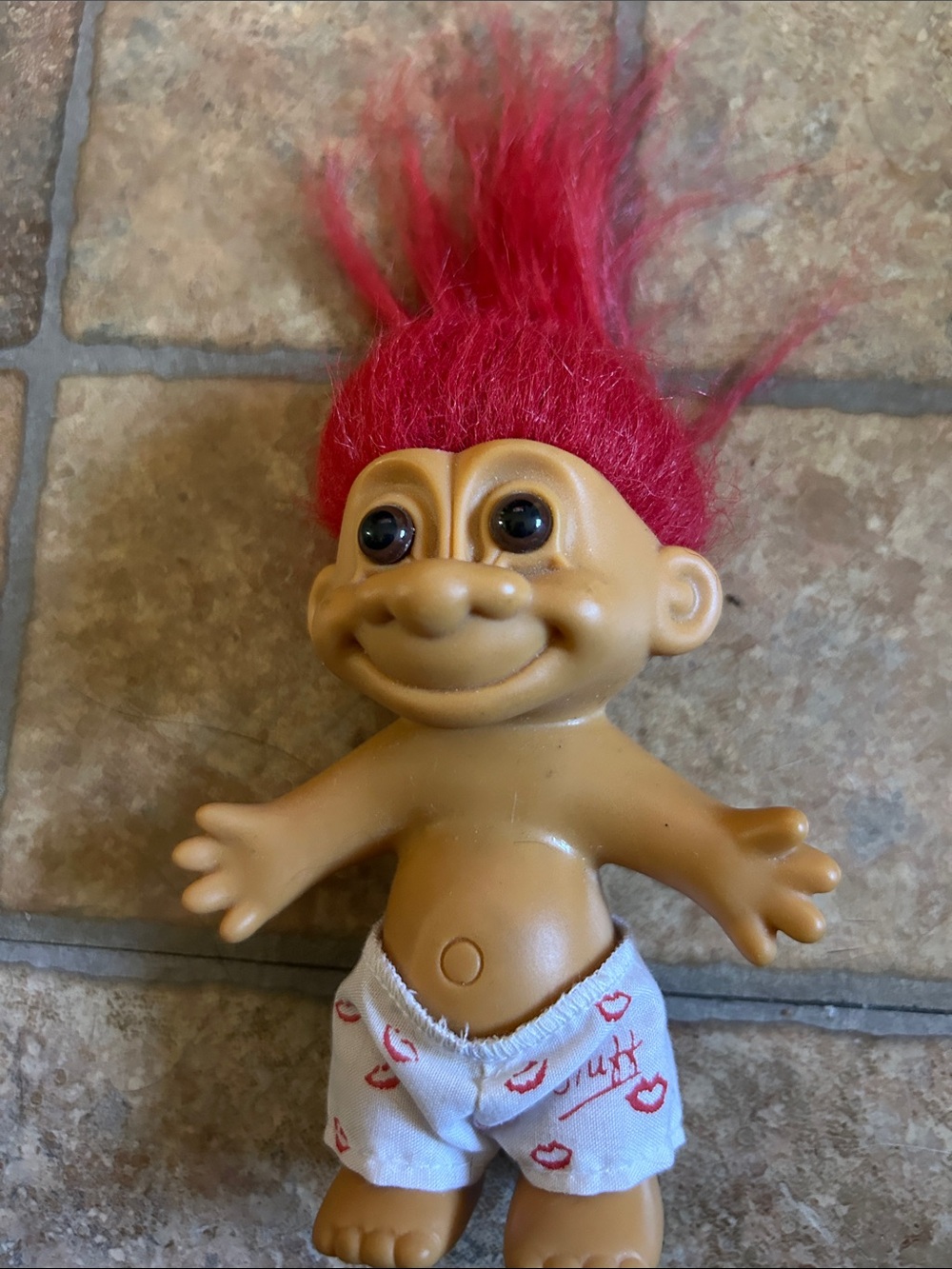 Red-Haired Troll Doll Plush Figure - Classic Kids Toy